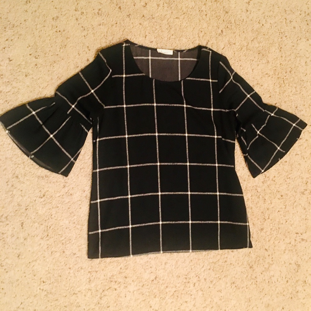 Les Amis flare sleeve blouse